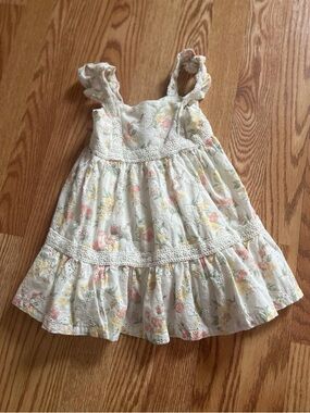 Haute Hippie White Floral Baby Dress -